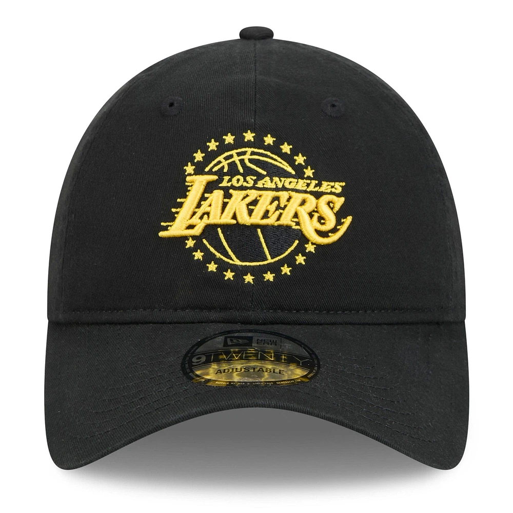 Casquette ajustable 9TWENTY City Edition 2024/25 Los Angeles Lakers New Era noire pour homme