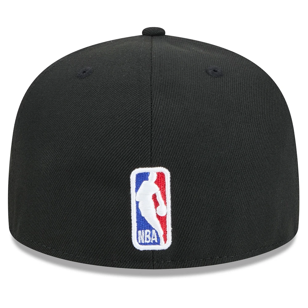 Casquette ajustée New Era noire Los Angeles Lakers 2024/25 City Edition Alternate 59FIFTY pour homme