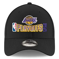 Men's New Era  Black Los Angeles Lakers 2025 NBA Playoffs 9FORTY Adjustable Hat