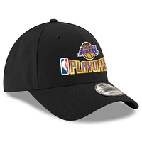 Men's New Era  Black Los Angeles Lakers 2025 NBA Playoffs 9FORTY Adjustable Hat