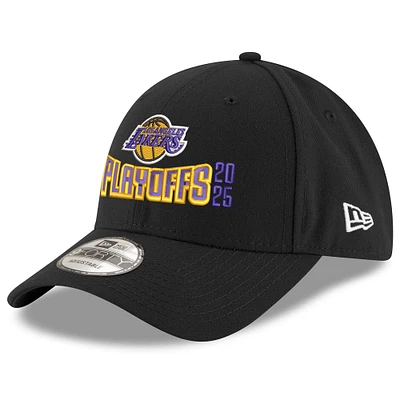 Men's New Era  Black Los Angeles Lakers 2025 NBA Playoffs 9FORTY Adjustable Hat