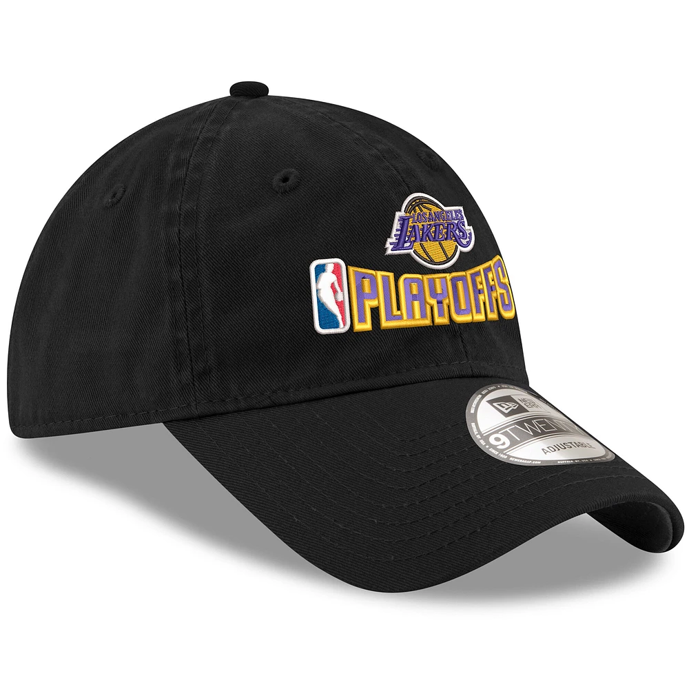 Men's New Era  Black Los Angeles Lakers 2025 NBA Playoffs 9TWENTY Adjustable Hat