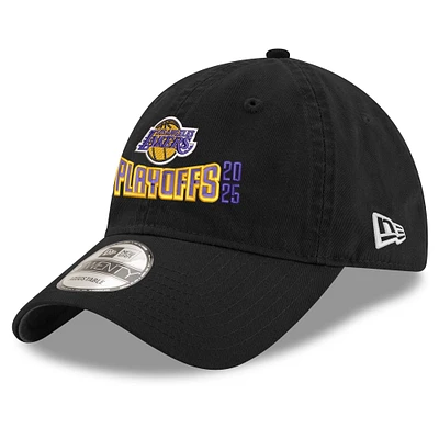 Men's New Era  Black Los Angeles Lakers 2025 NBA Playoffs 9TWENTY Adjustable Hat
