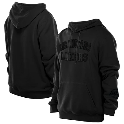 Sweat à capuche noir logo New Era de qualité supérieure pour homme avec Los Angeles Lakers