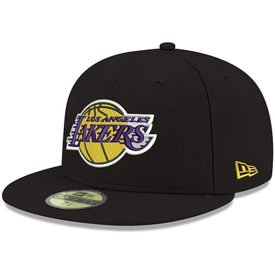 Casquette ajustée 59FIFTY pour homme de couleur noire Los Angeles Lakers New Era