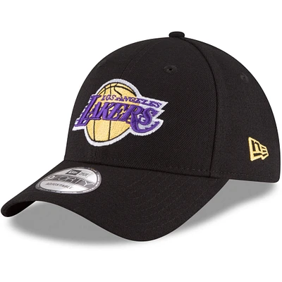 Men's New Era Black Los Angeles Lakers Official Team Color The League 9FORTY Adjustable Hat