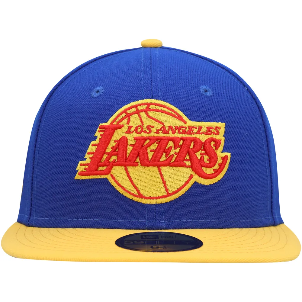 Men's New Era Black/Light Blue Los Angeles Lakers 2-Tone 59FIFTY