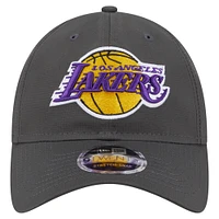 Casquette ajustable New Era 9TWENTY Active Ripstop des Los Angeles Lakers pour homme, couleur charbon