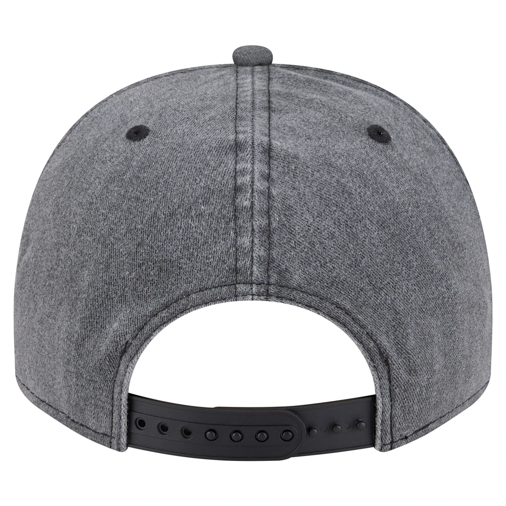 Casquette snapback pré-courbée 9FIFTY des Los Angeles Lakers de New Era pour homme, couleur anthracite