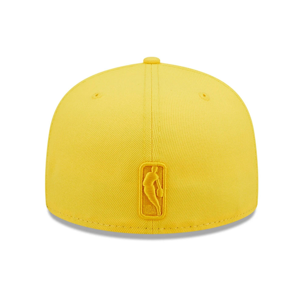 Casquette ajustée 59FIFTY New Era pour homme crème/dorée Los Angeles Lakers Cork Two-Tone