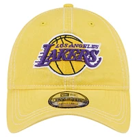 Men's New Era  Gold Los Angeles Lakers Pigment Dyed 9TWENTY Adjustable Hat