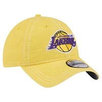 Men's New Era  Gold Los Angeles Lakers Pigment Dyed 9TWENTY Adjustable Hat
