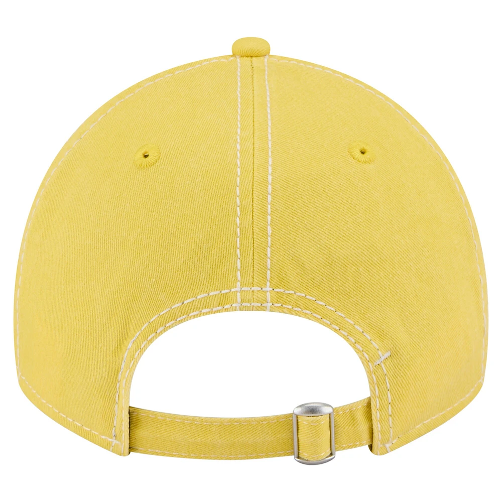 Men's New Era  Gold Los Angeles Lakers Pigment Dyed 9TWENTY Adjustable Hat