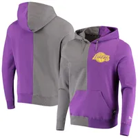 Men's New Era Black Los Angeles Lakers Localized Pullover Hoodie