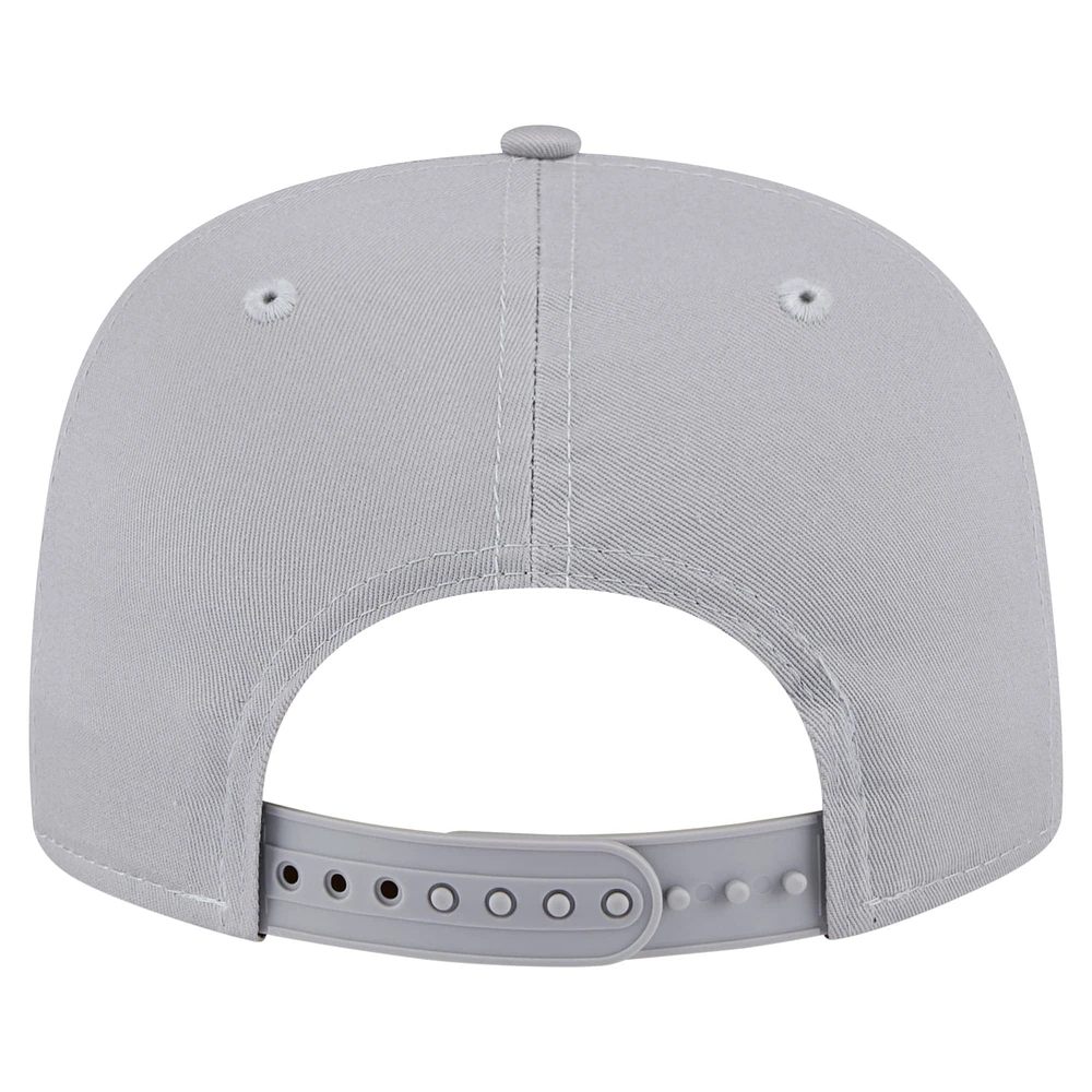 Men's New Era Gray Los Angeles Lakers Throwback Property Of Golfer Snapback Hat