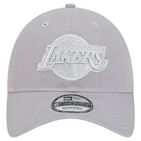 Men's New Era Gray Los Angeles Lakers Tonal 9TWENTY Adjustable Hat