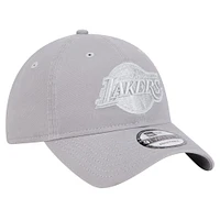 Men's New Era Gray Los Angeles Lakers Tonal 9TWENTY Adjustable Hat