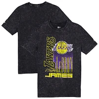 T-shirt New Era LeBron James noir Los Angeles Lakers Full Court Press Mineral Wash Player pour homme