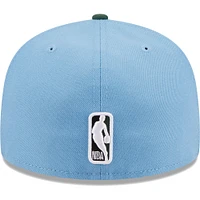 Casquette ajustée 59FIFTY Two-Tone Los Angeles Lakers New Era pour homme, bleu clair/vert