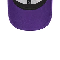 Men's New Era Los Angeles Lakers Purple Stripes 9FORTY Trucker Snapback Hat