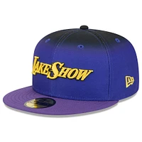 Men's New Era Purple/Black Los Angeles Lakers 2024/25 City Edition 59FIFTY Fitted Hat