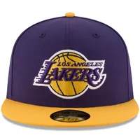 Men's New Era Purple/Gold Los Angeles Lakers Official Team Color 2Tone 59FIFTY Fitted Hat