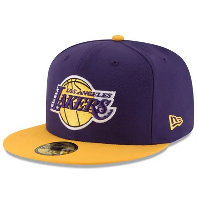 Men's New Era Purple/Gold Los Angeles Lakers Official Team Color 2Tone 59FIFTY Fitted Hat