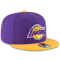 Men's New Era Purple/Gold Los Angeles Lakers Two-Tone 9FIFTY Adjustable Hat