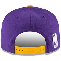 Men's New Era Purple/Gold Los Angeles Lakers Two-Tone 9FIFTY Adjustable Hat