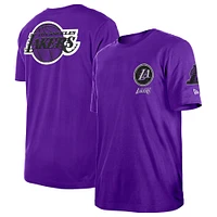 T-shirt pour homme New Era violet Los Angeles Lakers 2022/23 City Edition Elite Pack