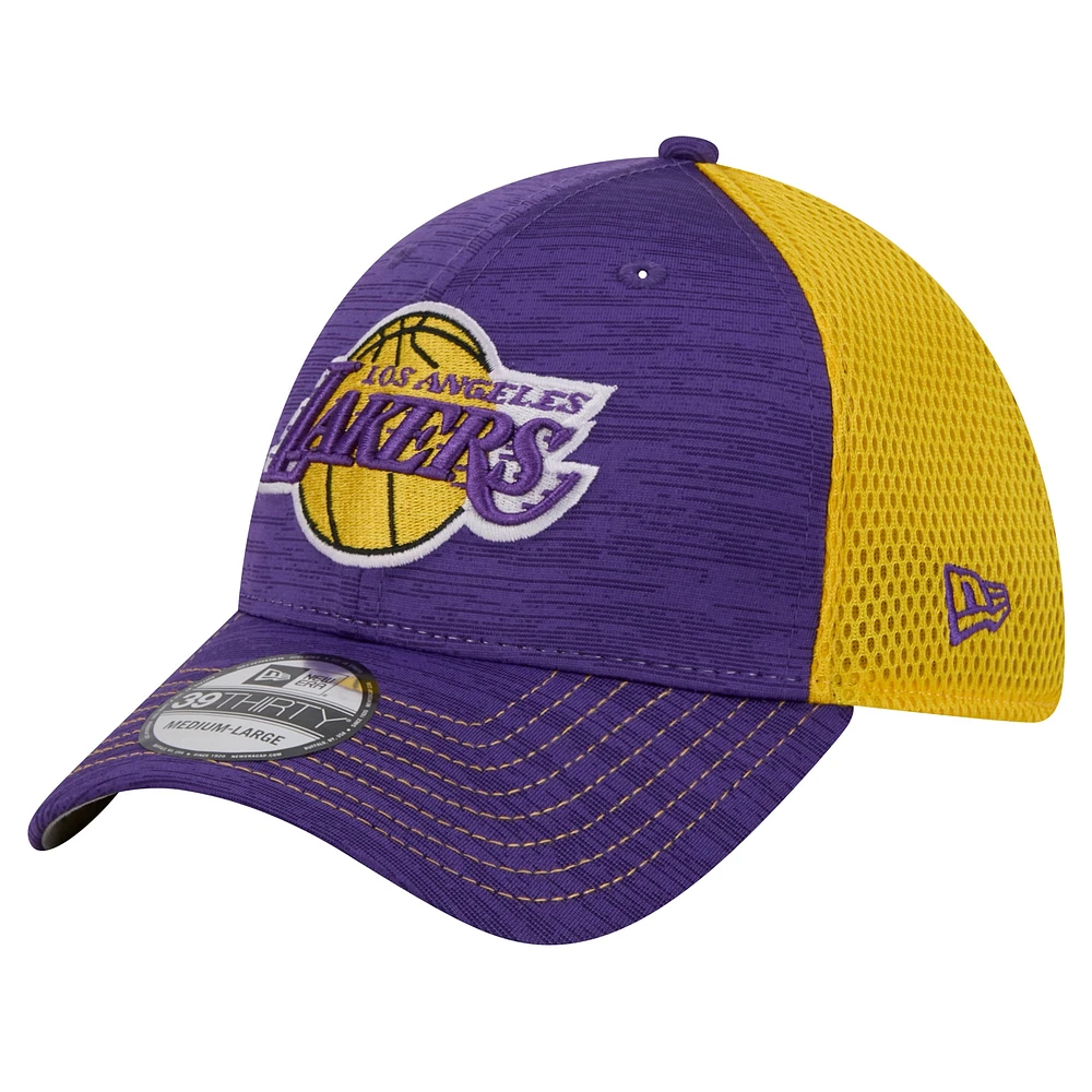 Men's New Era Purple Los Angeles Lakers Active Tech Neo Flex 39THIRTY Hat