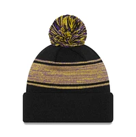 Men's New Era Purple Los Angeles Lakers Chilled Cuffed Knit - Hat with Pom