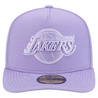 Men's New Era  Purple Los Angeles Lakers Colorpack A-Frame Pinch Front 59FIFTY Fitted Hat