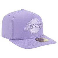 Men's New Era  Purple Los Angeles Lakers Colorpack A-Frame Pinch Front 59FIFTY Fitted Hat