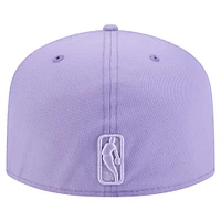 Men's New Era  Purple Los Angeles Lakers Colorpack A-Frame Pinch Front 59FIFTY Fitted Hat