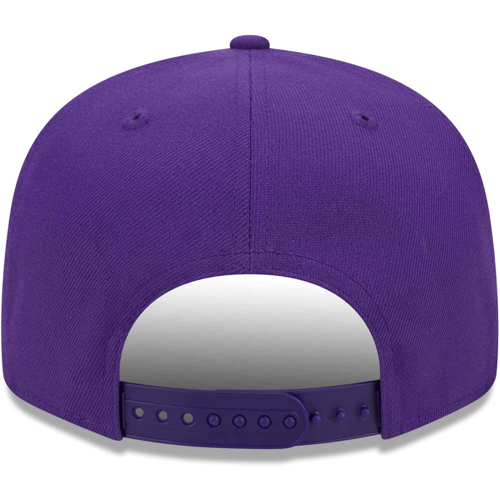 Casquette Snapback 9FIFTY violette des Los Angeles Lakers Gameday New Era pour homme