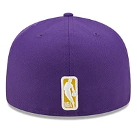 Men's New Era Purple Los Angeles Lakers Identity 59FIFTY Fitted - Hat