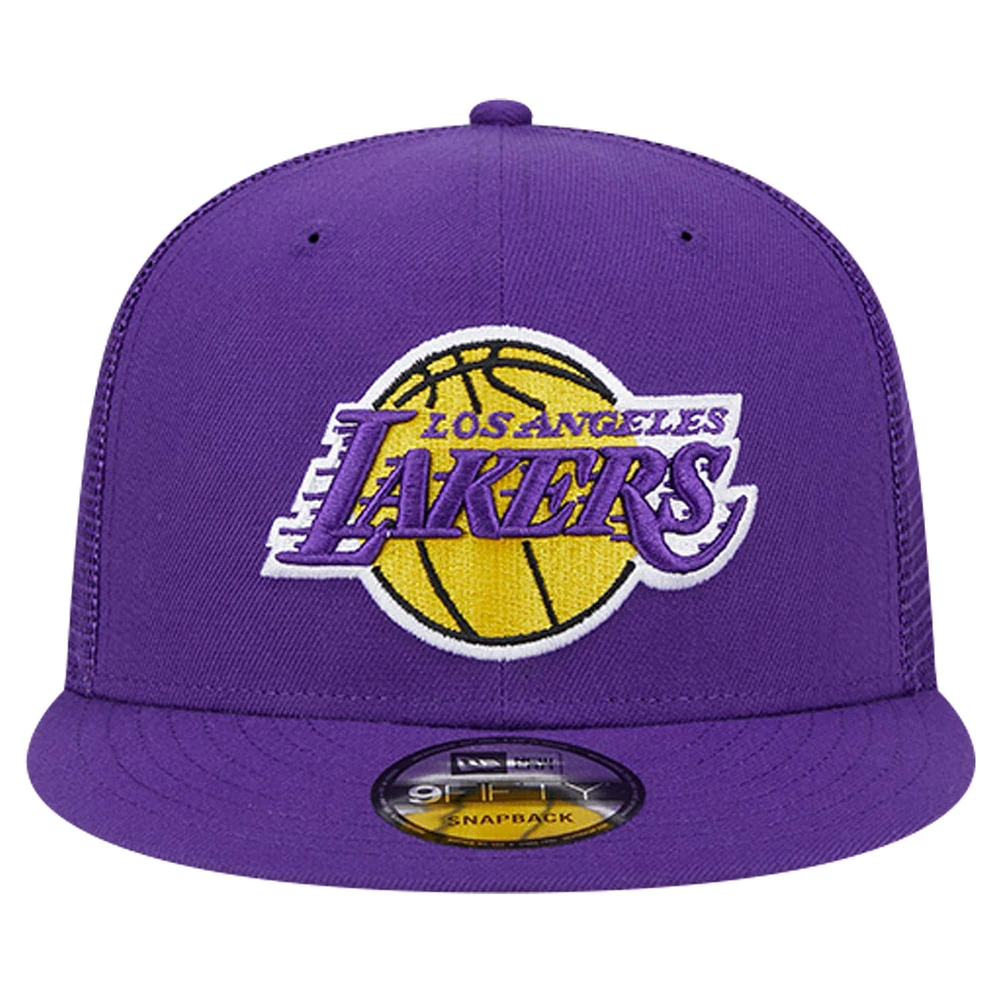 Casquette snapback 9FIFTY en maille Los Angeles Lakers violette New Era pour homme