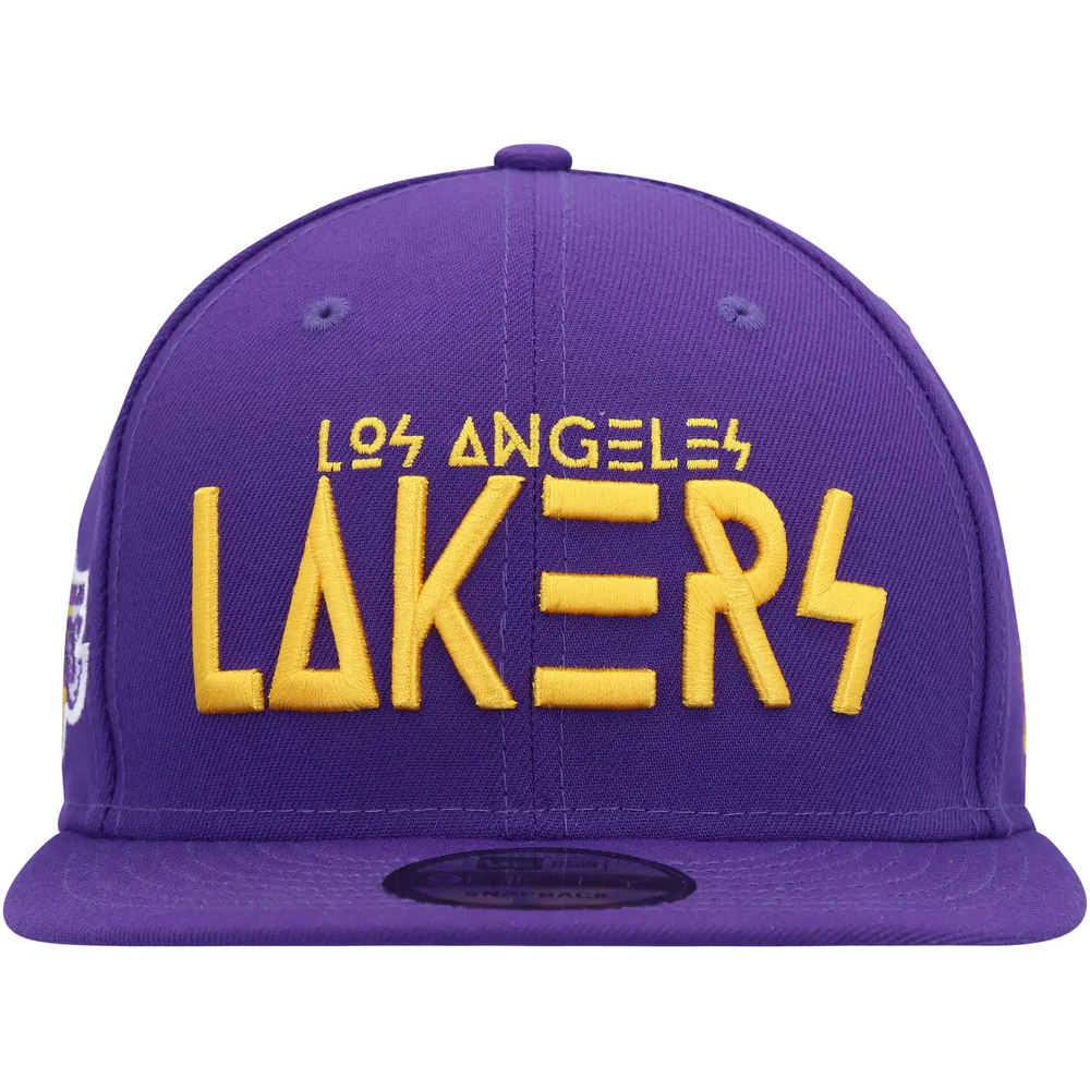 Casquette Snapback 9FIFTY Los Angeles Lakers Rocker New Era violette pour homme