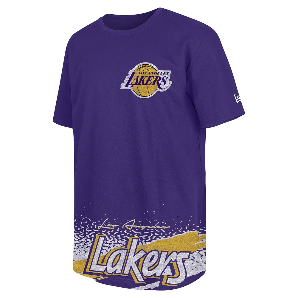 T-shirt classique de sport violet Los Angeles Lakers New Era pour homme