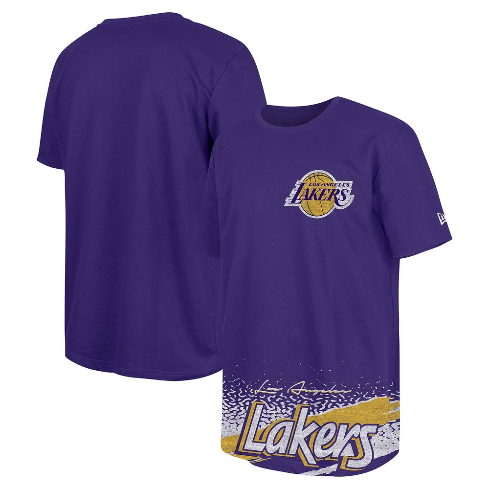 T-shirt classique de sport violet Los Angeles Lakers New Era pour homme