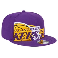 Casquette snapback violette Los Angeles Lakers Sport Night Team Shadow 9FIFTY de New Era pour homme