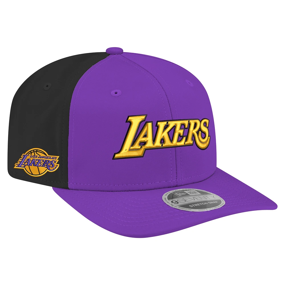 Casquette ajustable 9SEVENTY pour homme New Era en jersey violet Los Angeles Lakers Statement Edition