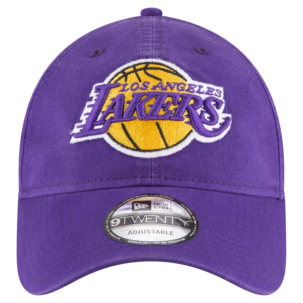Men's New Era Purple Los Angeles Lakers Team 2.0 9TWENTY Adjustable Hat