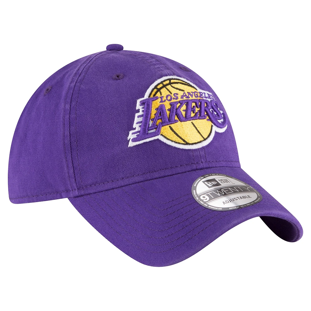 Men's New Era Purple Los Angeles Lakers Team 2.0 9TWENTY Adjustable Hat