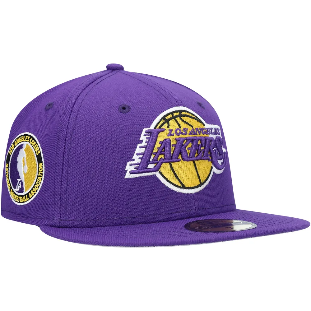 Men's New Era Black Los Angeles Lakers Team Logo Low Profile 59FIFTY Fitted  Hat