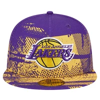 Men's New Era Purple Los Angeles Lakers Tip-Off 59FIFTY Fitted Hat