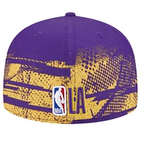 Men's New Era Purple Los Angeles Lakers Tip-Off 59FIFTY Fitted Hat