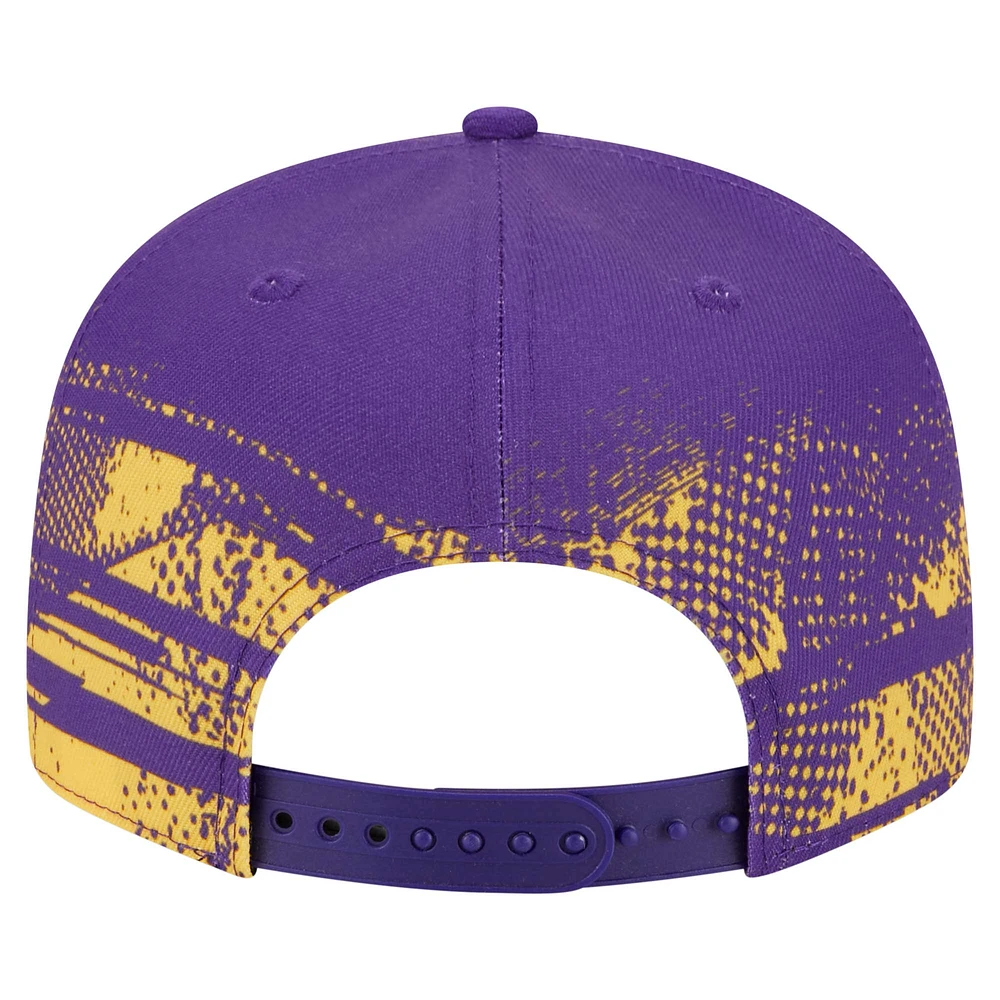 Men's New Era Purple Los Angeles Lakers Tip-Off 9FIFTY Snapback Hat