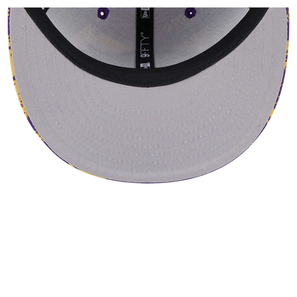 Men's New Era Purple Los Angeles Lakers Tip-Off 9FIFTY Snapback Hat